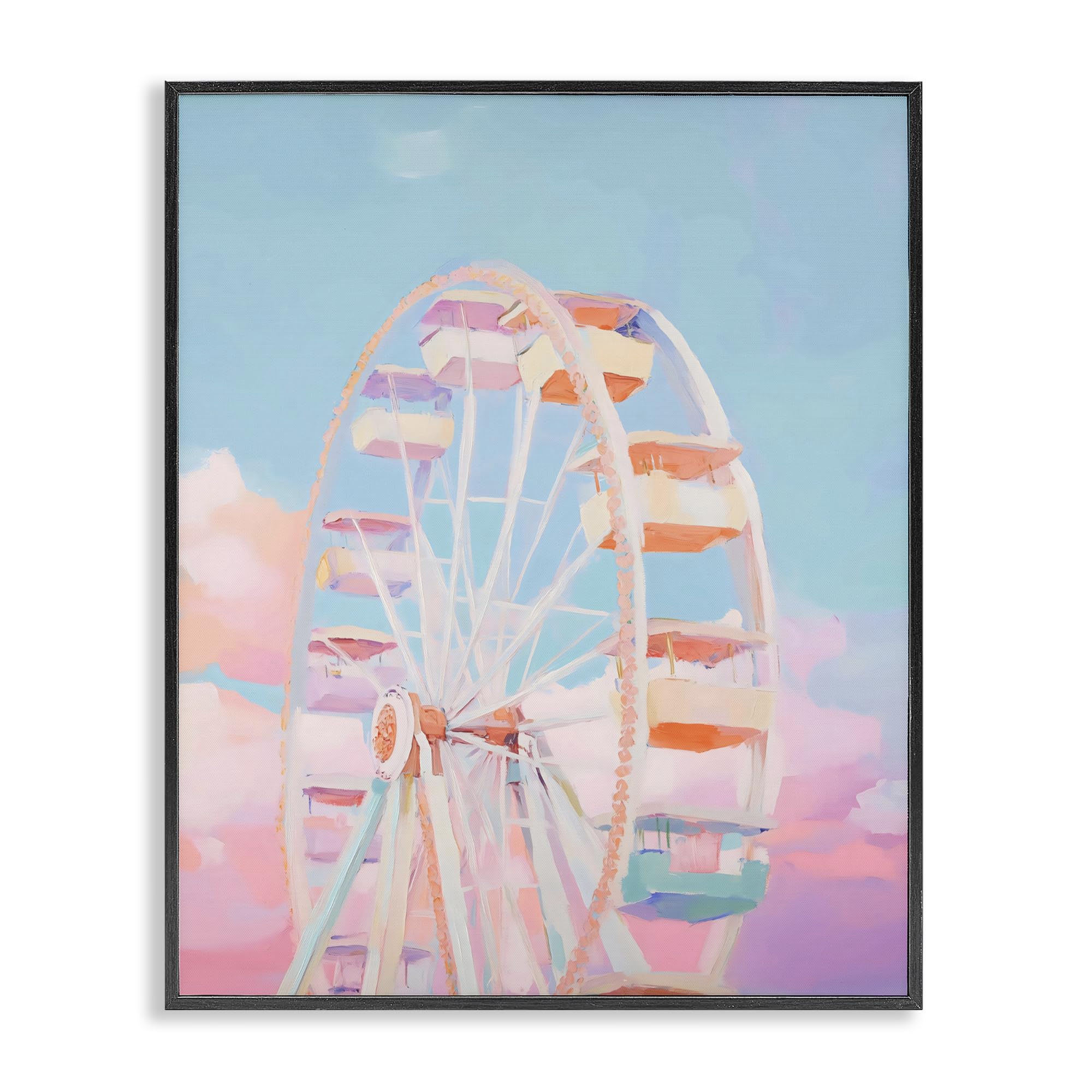 Impresión Giclée enmarcada de 24 x 30 pulgadas, diseño de cielo de carnaval