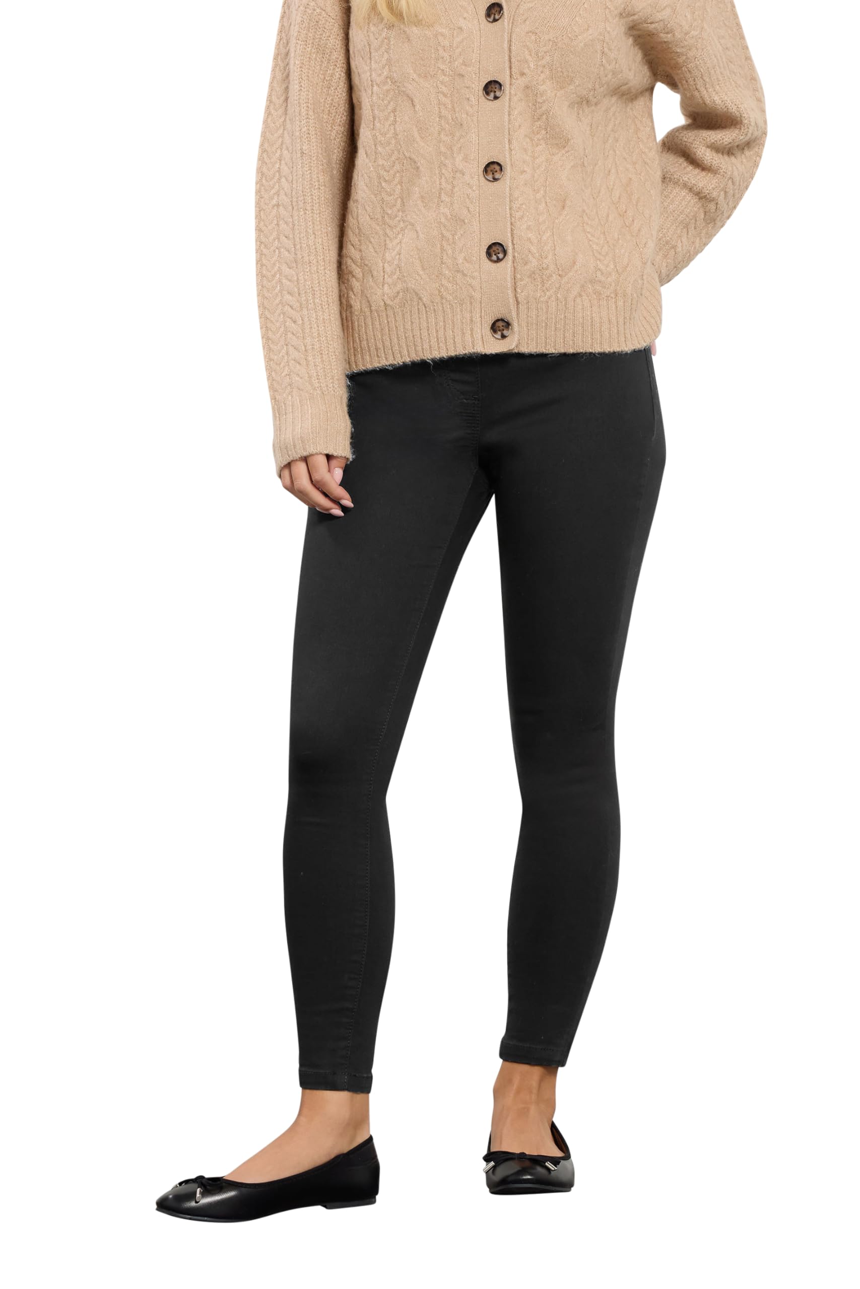 M&Co Petite Skinny Jeggings - Women's Black