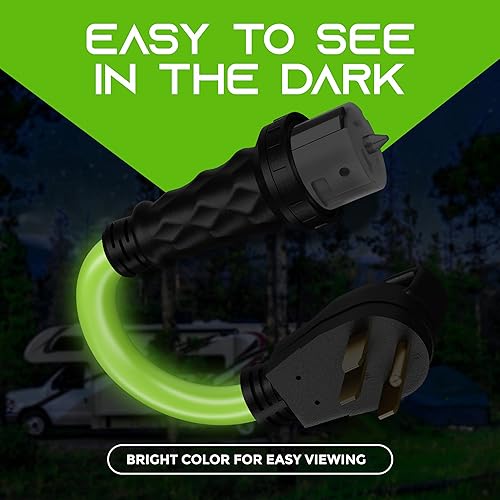 Miniatura 5 de GEARit 50 Amp Shore Power - Cable adaptador NEMA 14-50P a SS2-50R - Cable adaptador de 4 clavijas macho a torsión hembra - STW 6AWG3C+8AWG1C - Cable