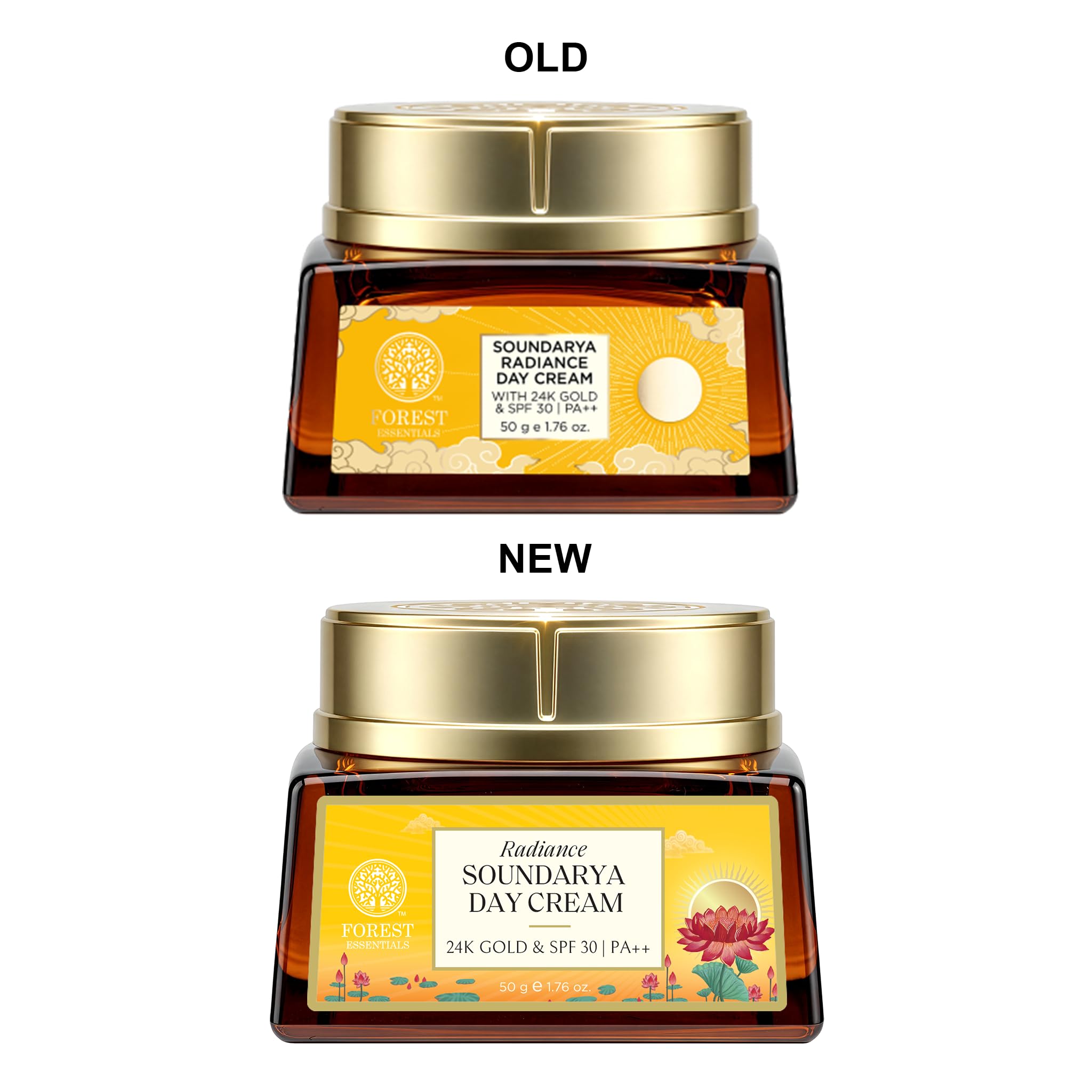Forest Essentials Bestselling Soundarya Radiance Day Cream with 24K Gold & SPF 30 PA++ | Anti Ageing Moisturiser for Glowing Skin | For all skin types product image 9