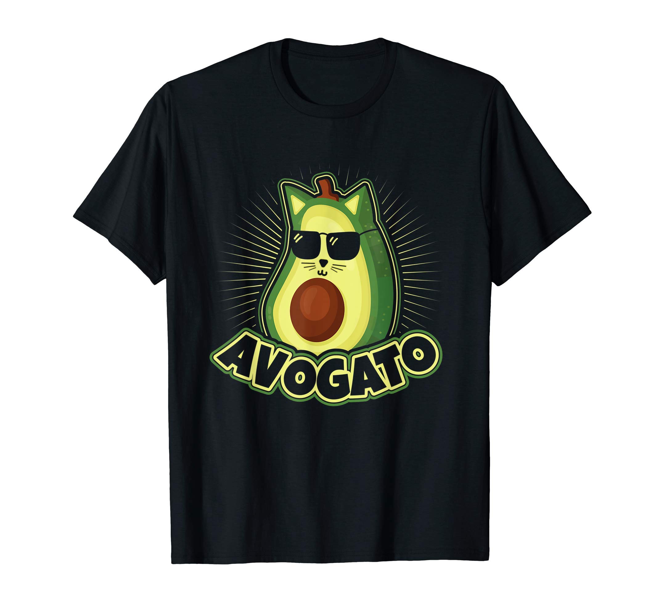 Avogato Cat Avocado Vegan T-Shirt