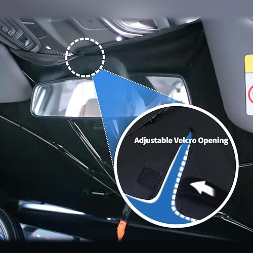 Miniatura 5 de Edeeil Divertida cubierta de parasol para automóvil, diseño de gallo y divertido y plegable, bloquea los rayos UV, mantiene el vehículo fresco para