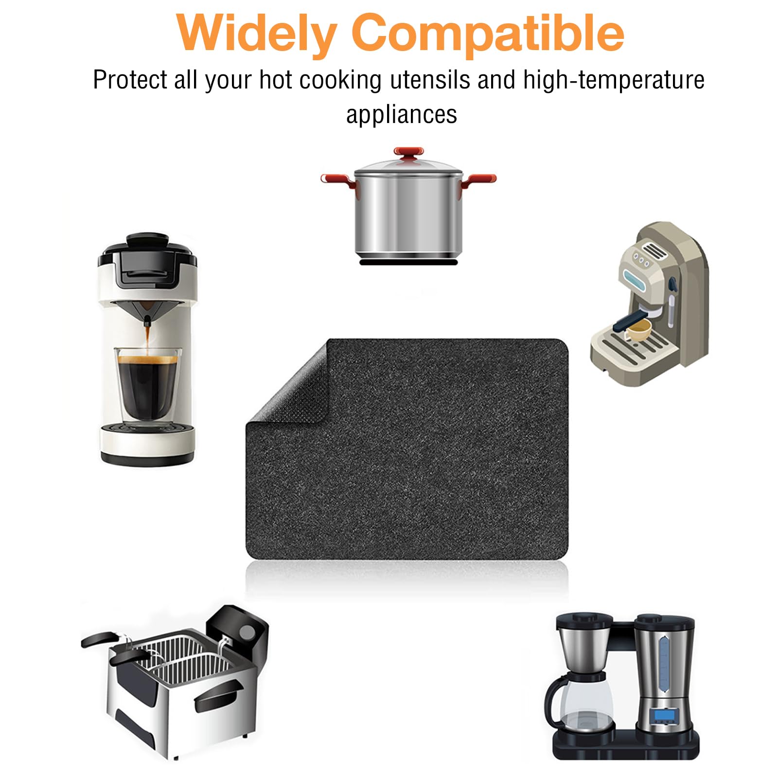 Tappetino In Silicone Resistente Al Calore - Per Friggitrici Ad Aria Ed Elettrodomestici, Antiscivolo E Impermeabile - Foto 7