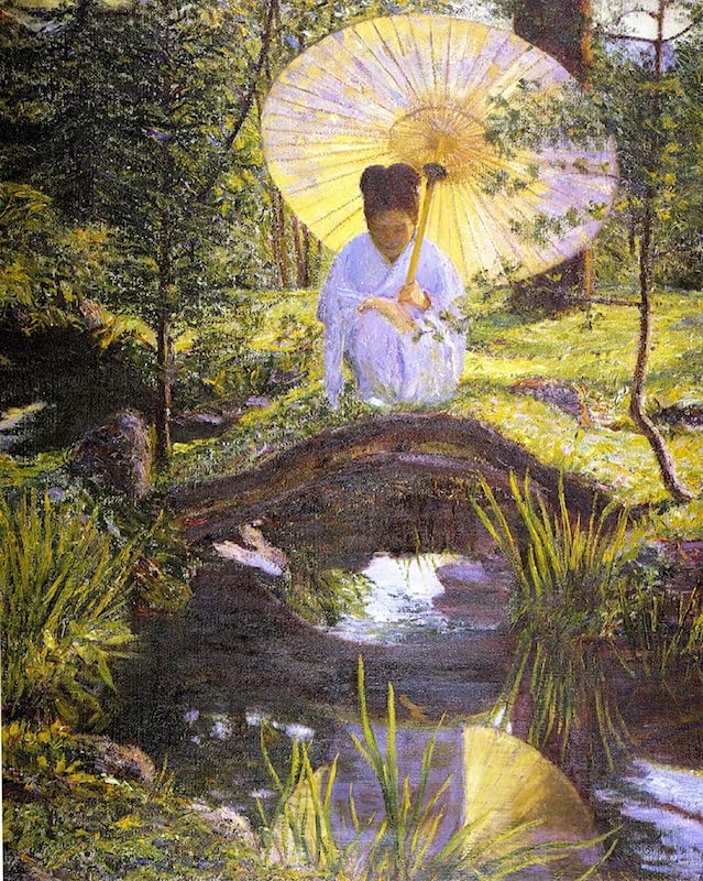 Poster In a Garden Lilla Cabot Perry 50x70 cm pour transformer un mur vide en galerie d'art