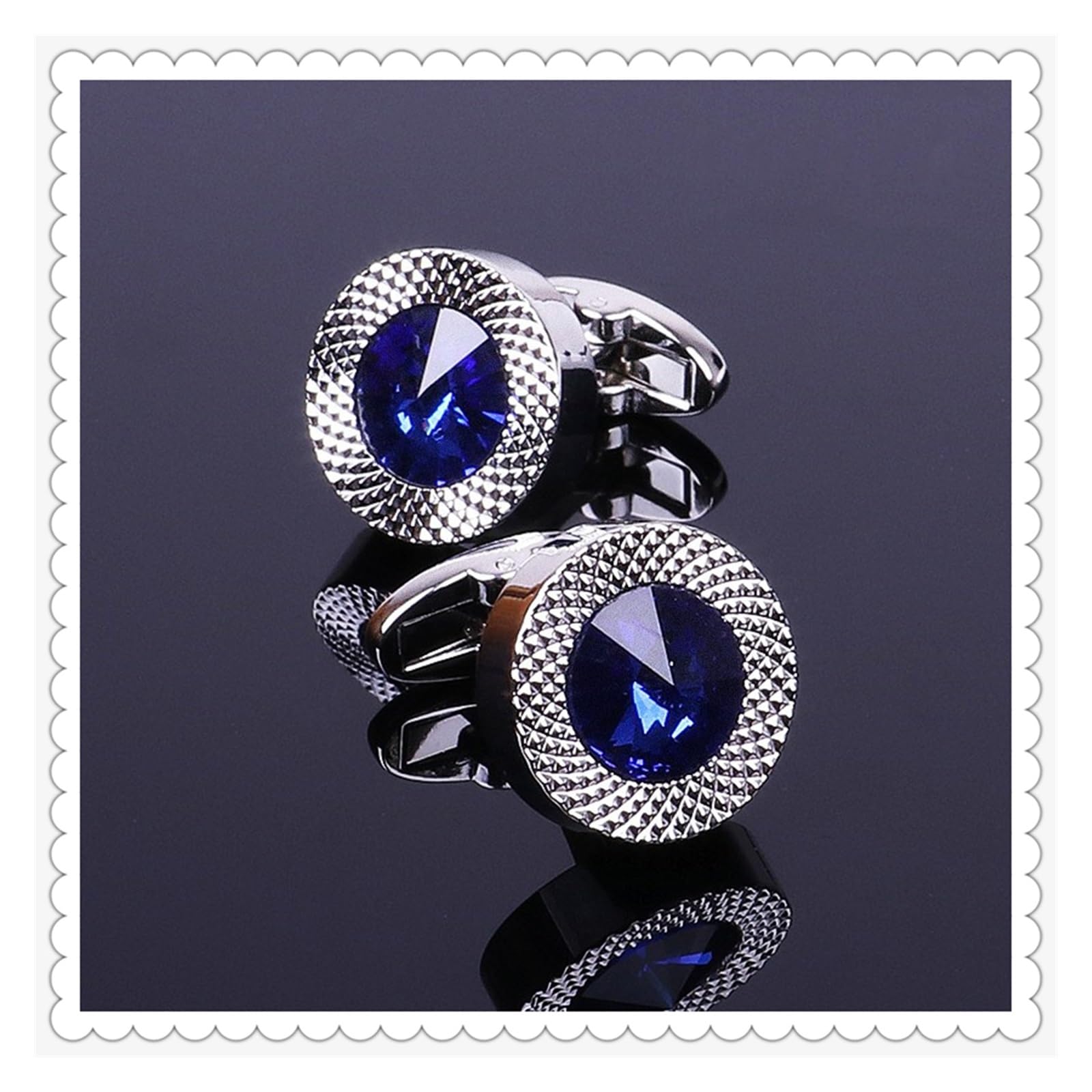 Gemelos de Cristal Azul cónicos para Hombre, Prisma de Camisa cónico para Hombre.