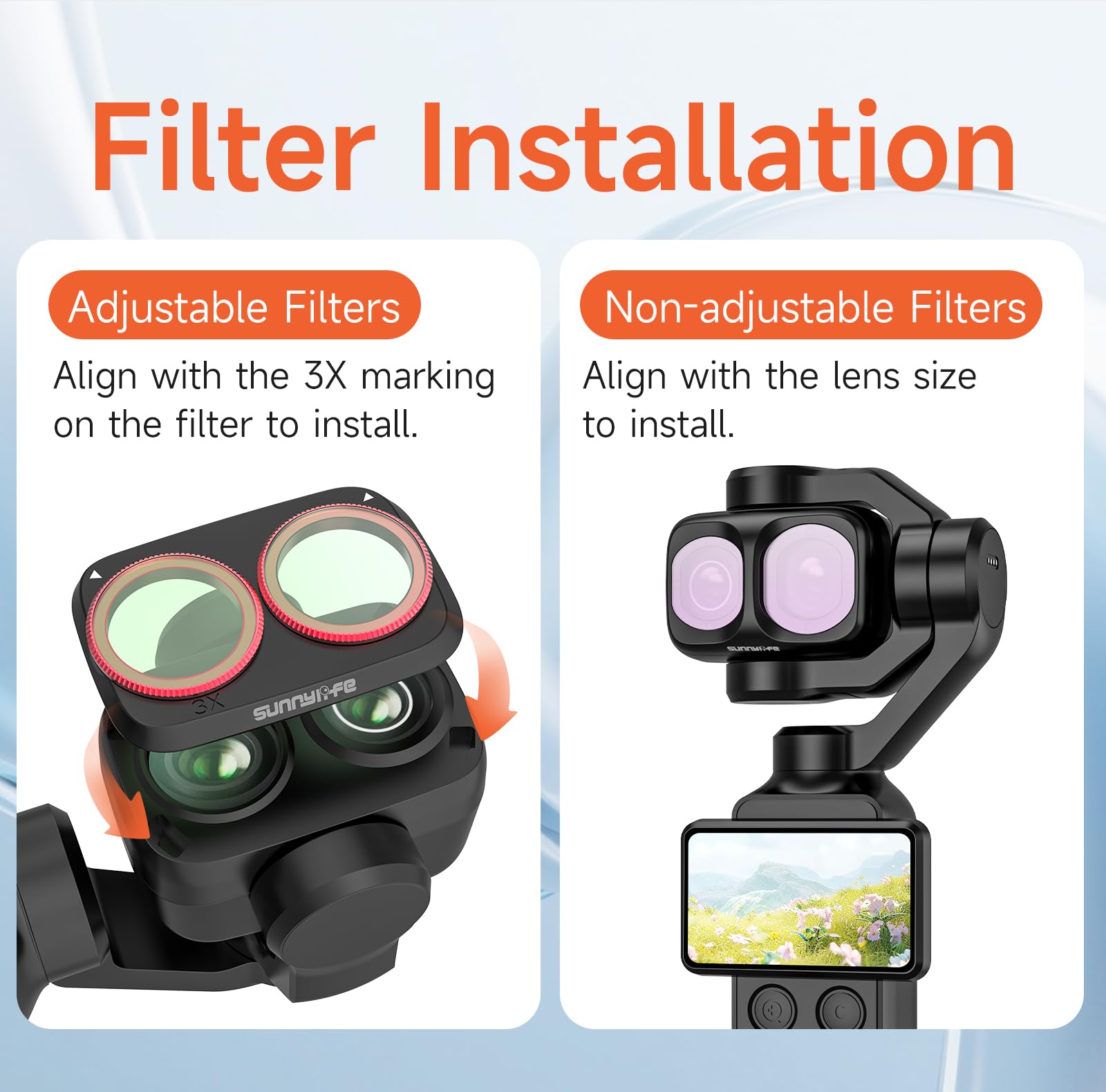 Filtre pour DJI Osmo Pocket 4P, kit de filtres UV/CPL/ND/Black Mist, filtres d'objectif Protection d'objectif Accessoires pour DJI Osmo Pocket 4P (4PCS(ND8/PL+ND16/PL+ND32/PL+ND64/PL))