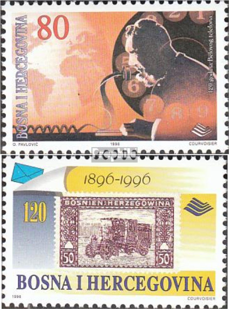Prophila Collection Bosnia-Herzegovina 59-60 (Completa.edición.) 1996 Correos- y telecomunicaciones (Sellos para los coleccionistas) Sello en Sello