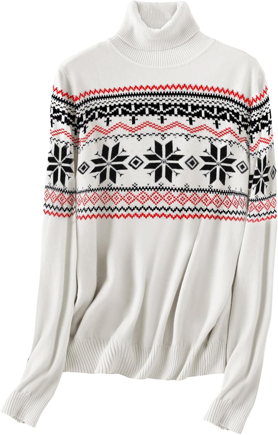 SANGTREE Women's Turtleneck Sweater Long Sleeve Casual Fall Winter Knit Pullover Sweater Top