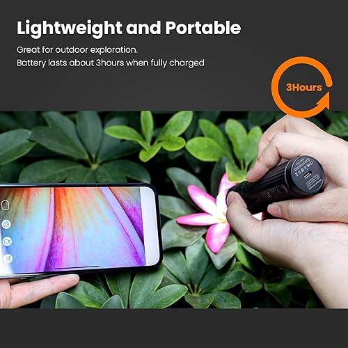 Miniatura 6 de Matatastudio M2C Microscopio digital inalámbrico 50X-1000X aumento WiFi portátil de mano 1080P HD con soporte ajustable para uso en interiores y