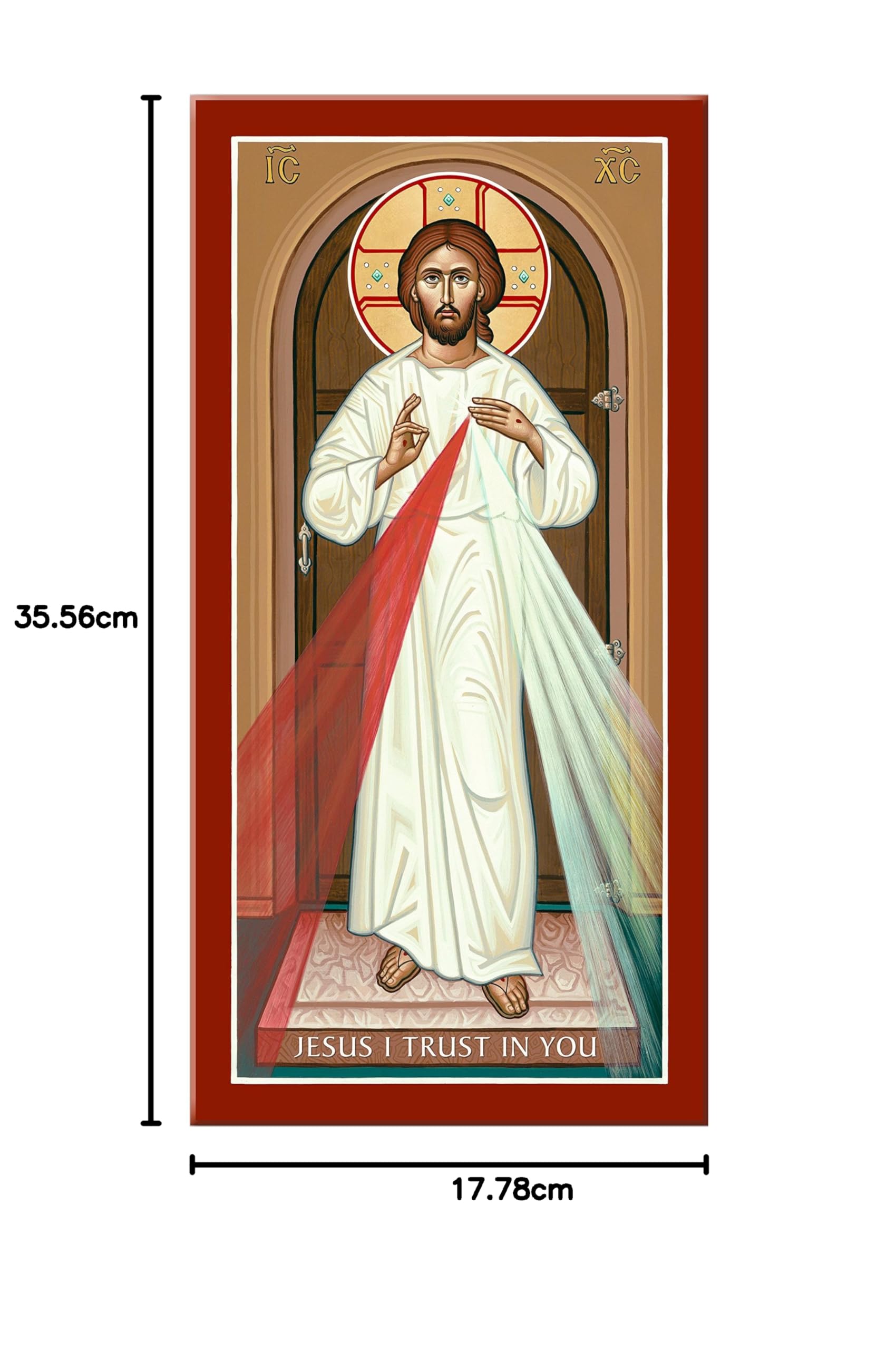 Reprodução de ícones Monasty Icons Divine Mercy Icon of Christ