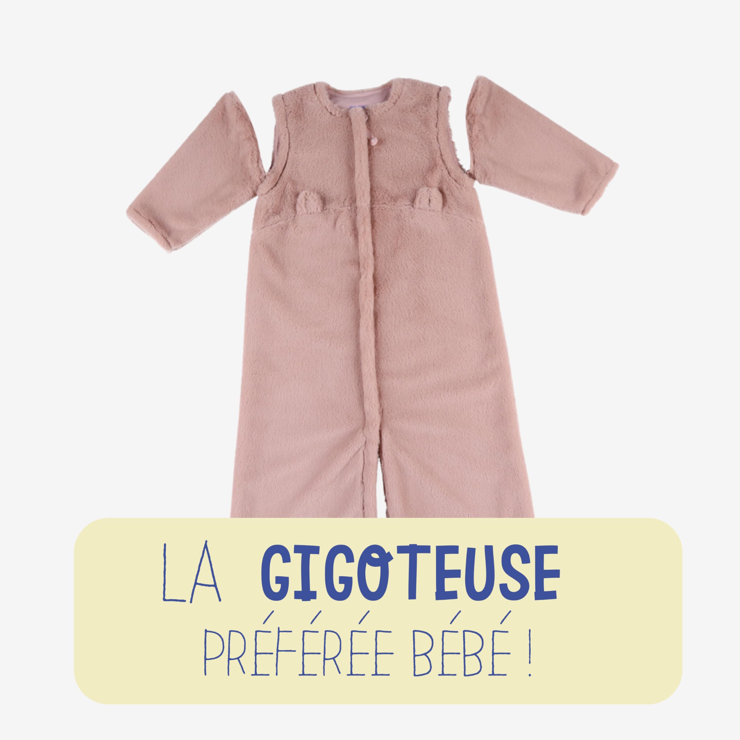 Noukie's - Sacco nanna invernale 6-24 mesi (100 cm) - Sacco nanna TOG da 2 a 3,5 - Groloudoux rosa chiaro