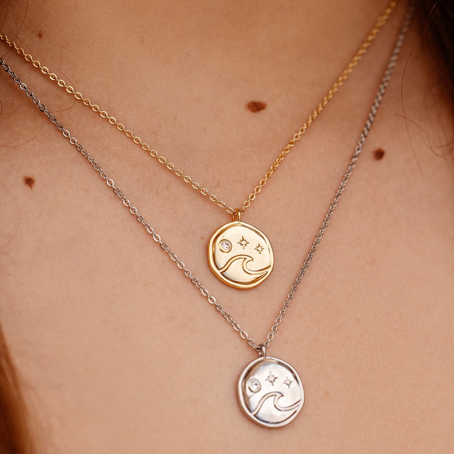 Coin Necklace Pura Necklace Pura Vida18 Silver Or Gold Plated