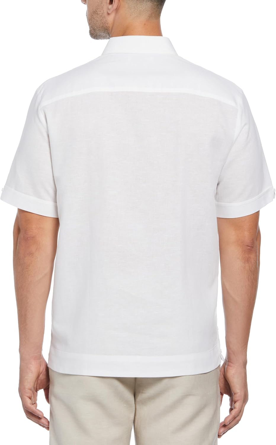 Cubavera Men's Linen Blend Guayabera Short Sleeve Button-Down Shirt (Available in Big & Tall) - Image 2