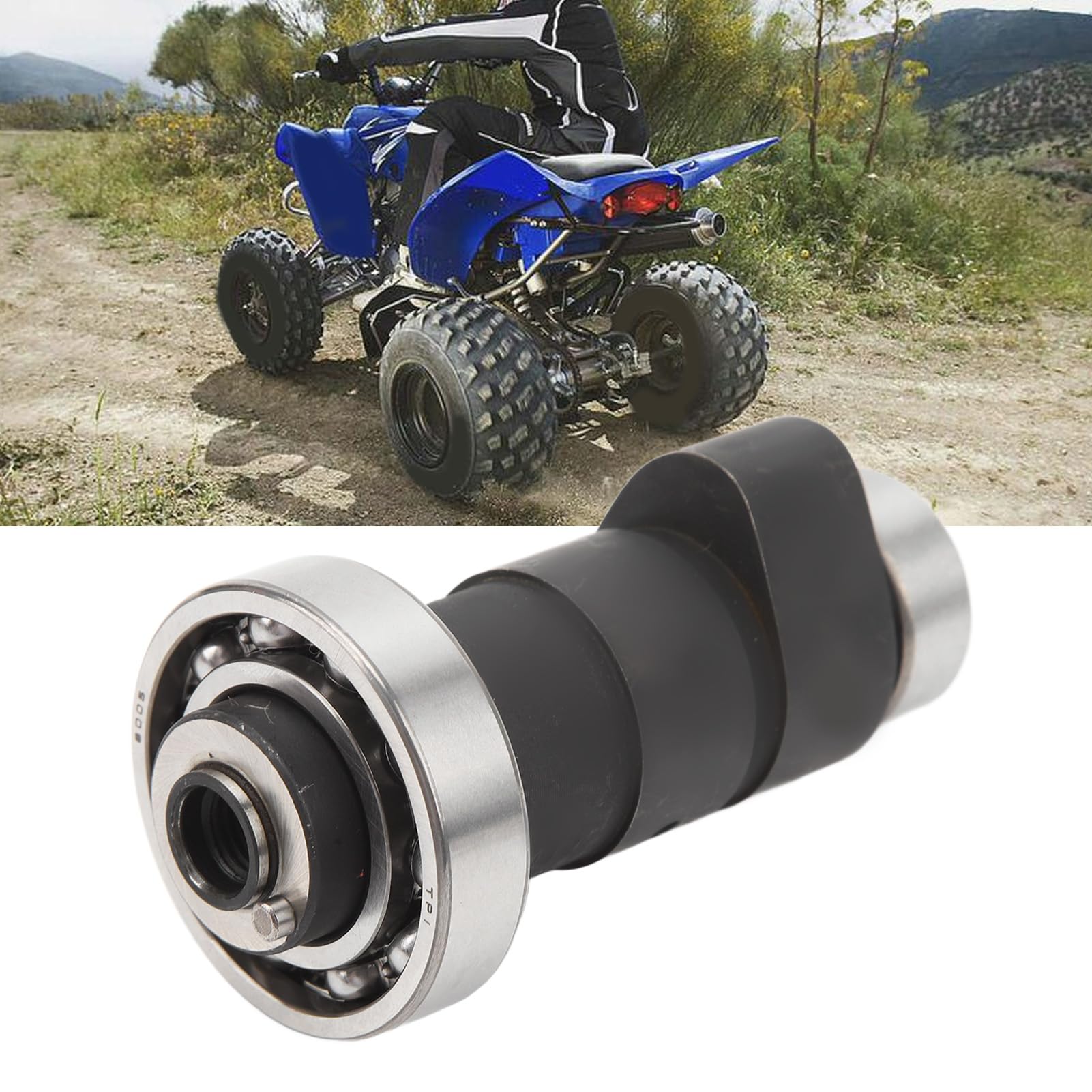 Ensamblaje del árbol de Levas para Raptor 350 YFM350 2004‑2006 Árbol de Levas del Generador con Cojinetes Piezas de Repuesto