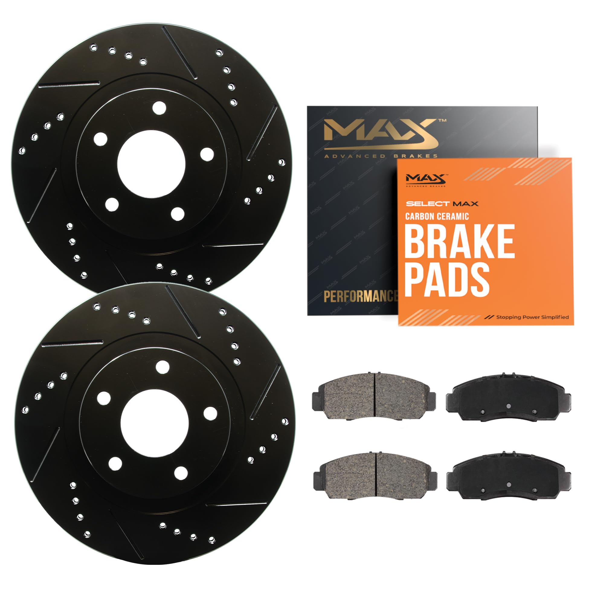 Max Advanced Brakes Front Brake Kit For Honda Civic