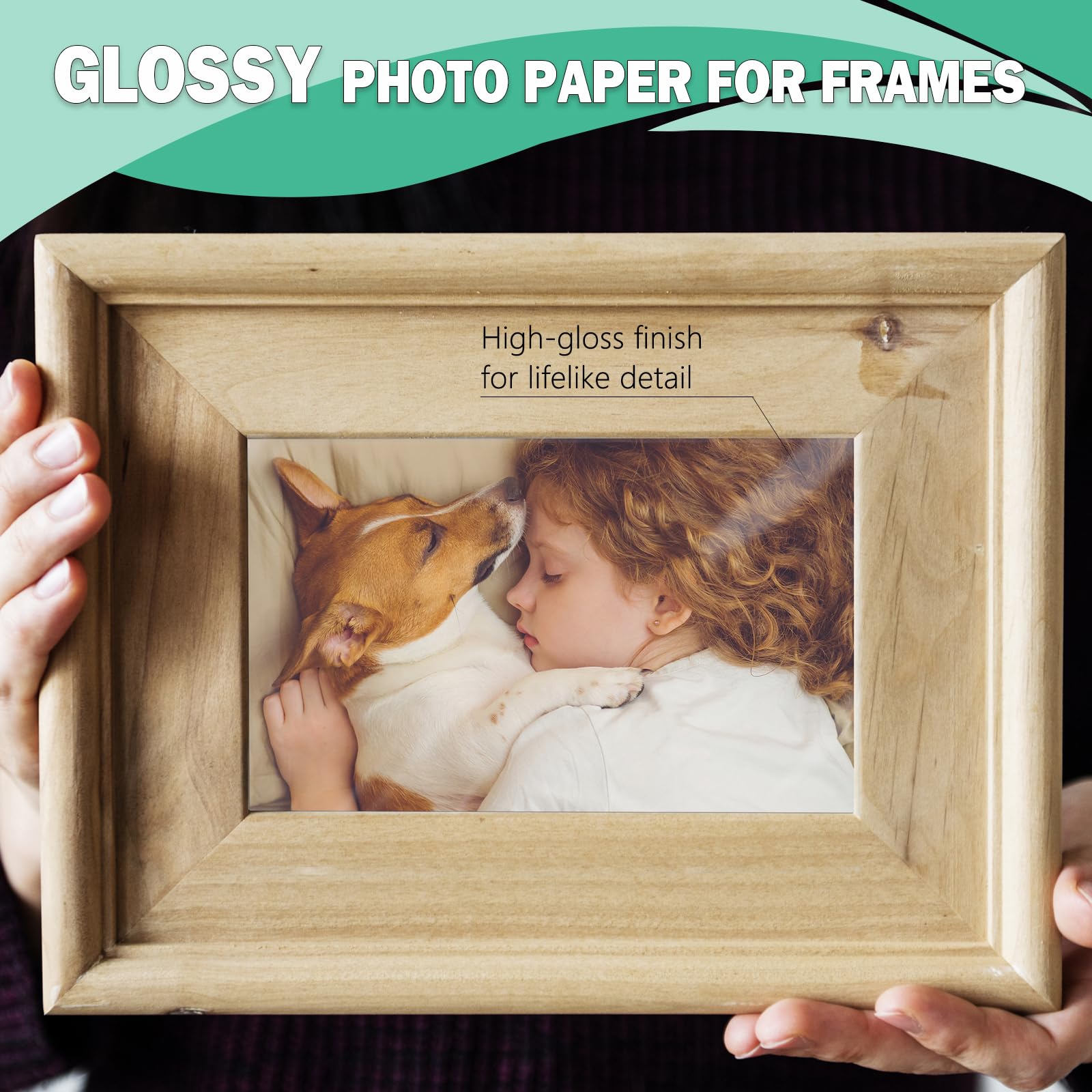 21,6 x 35,6 cm, glänzendes Fotopapier für Tintenstrahldrucker, US-Größe, 50 Blatt (P8514WS200GP)