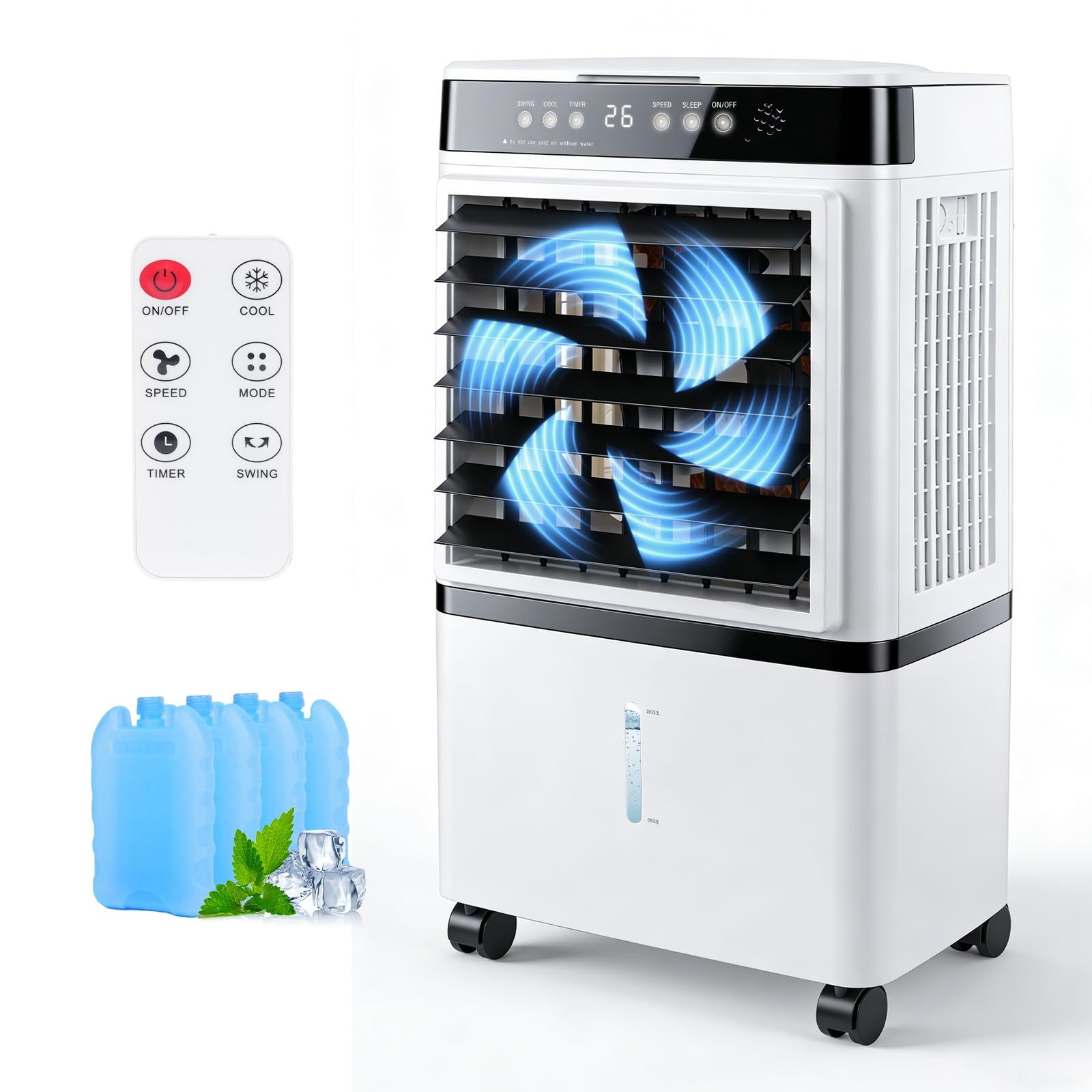 Refroidisseur d'air par évaporation 12L pour soulager la chaleur étouffante de votre maison