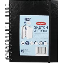 Derwent Sketch & Store Hardback Sketchbook, A5 Portrait, 165gsm, 56 Sheets