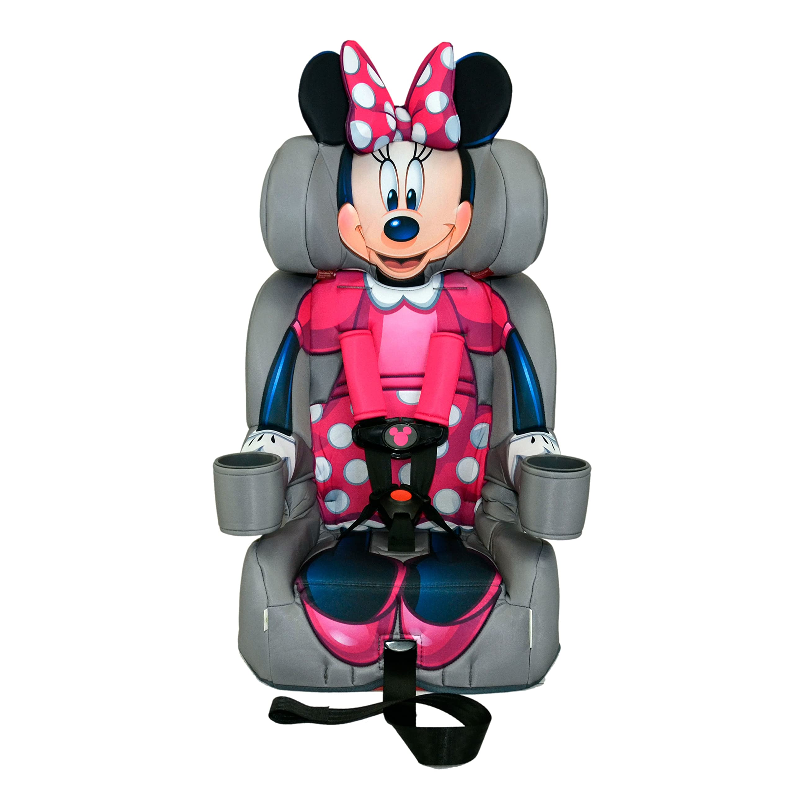 KidsEmbrace Disney Minnie Mouse 2-in-1 Forward-Facing Booster Car Seat LATCH | 5-Point Harness Boost