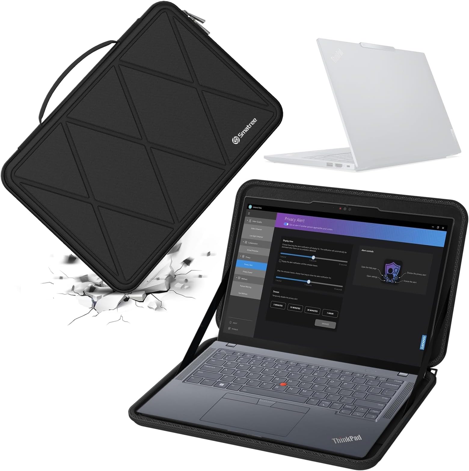 Smatree 13" Hard EVA Protective Sleeve Case for Lenovo ThinkPad X13 Yoga Gen 4 2-in-1 Laptop/ThinkPad X13 Gen 4 Notebook and More Hard Case 360 Degree Shock Resistant Waterproof (X8032)