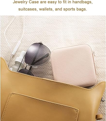Miniatura 6 de UJHAW Estuche de joyería de viaje, caja organizadora de joyas, organizador de joyas, organizador de viajes, organizador de joyas pequeño,