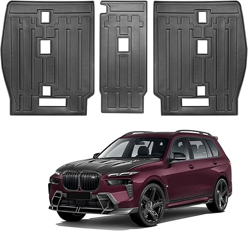 Miniatura 10 de Compatible para Toyota Highlander 2014-2019 Alfombrilla de carga alfombrilla de respaldo 2 en 1 Todo Clima Forro de Carga TPE para Accesorios Toyota