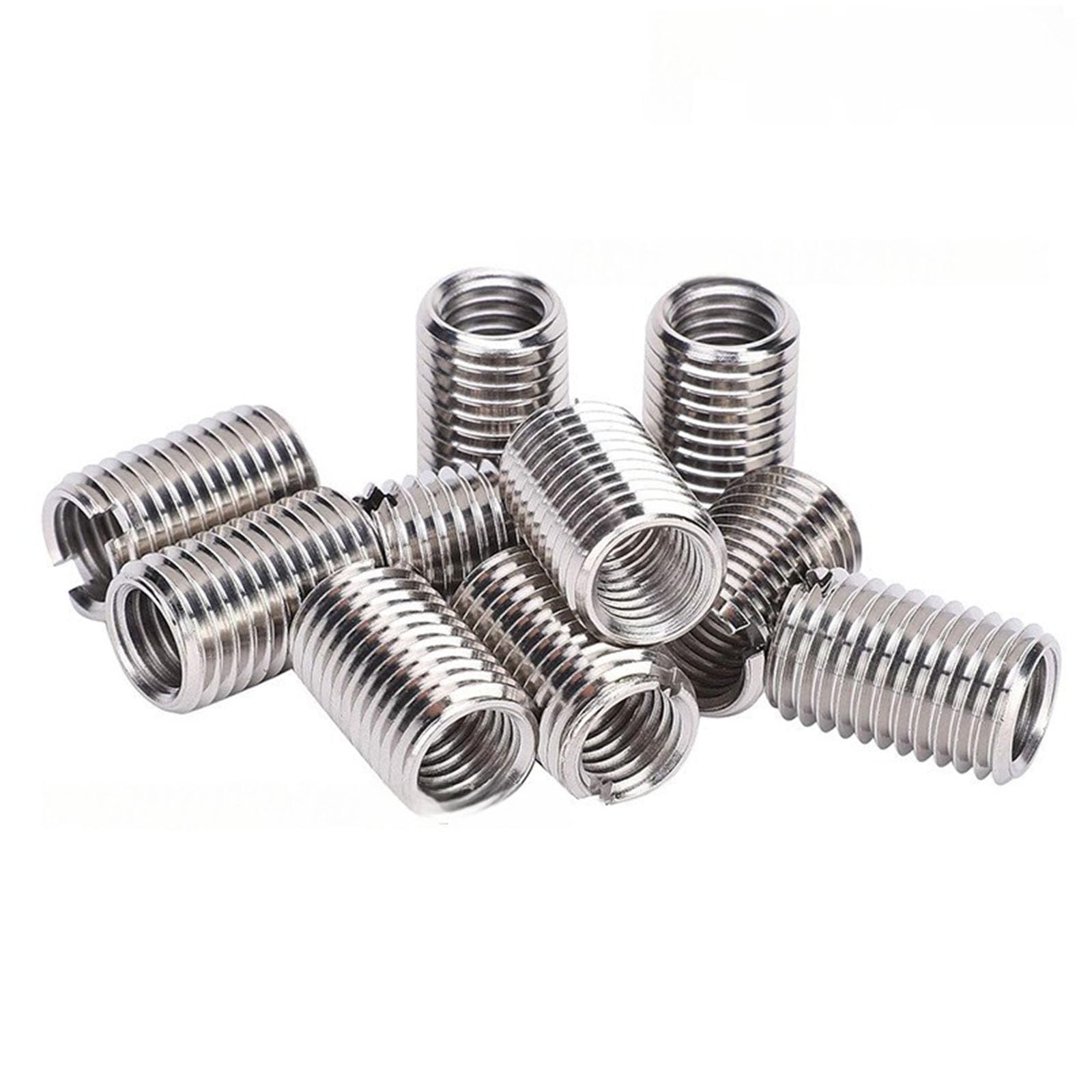10pcs Stainless Steel Slotted Inserts Offering Sturdy and Easy Installation Designs for Engineers and Hobbyists Furniture Assembly Hardware