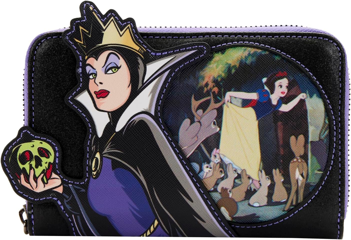 Loungefly DISNEY VILLAINS SCENE EVIL QUEEN ZIP AROUND WALLET