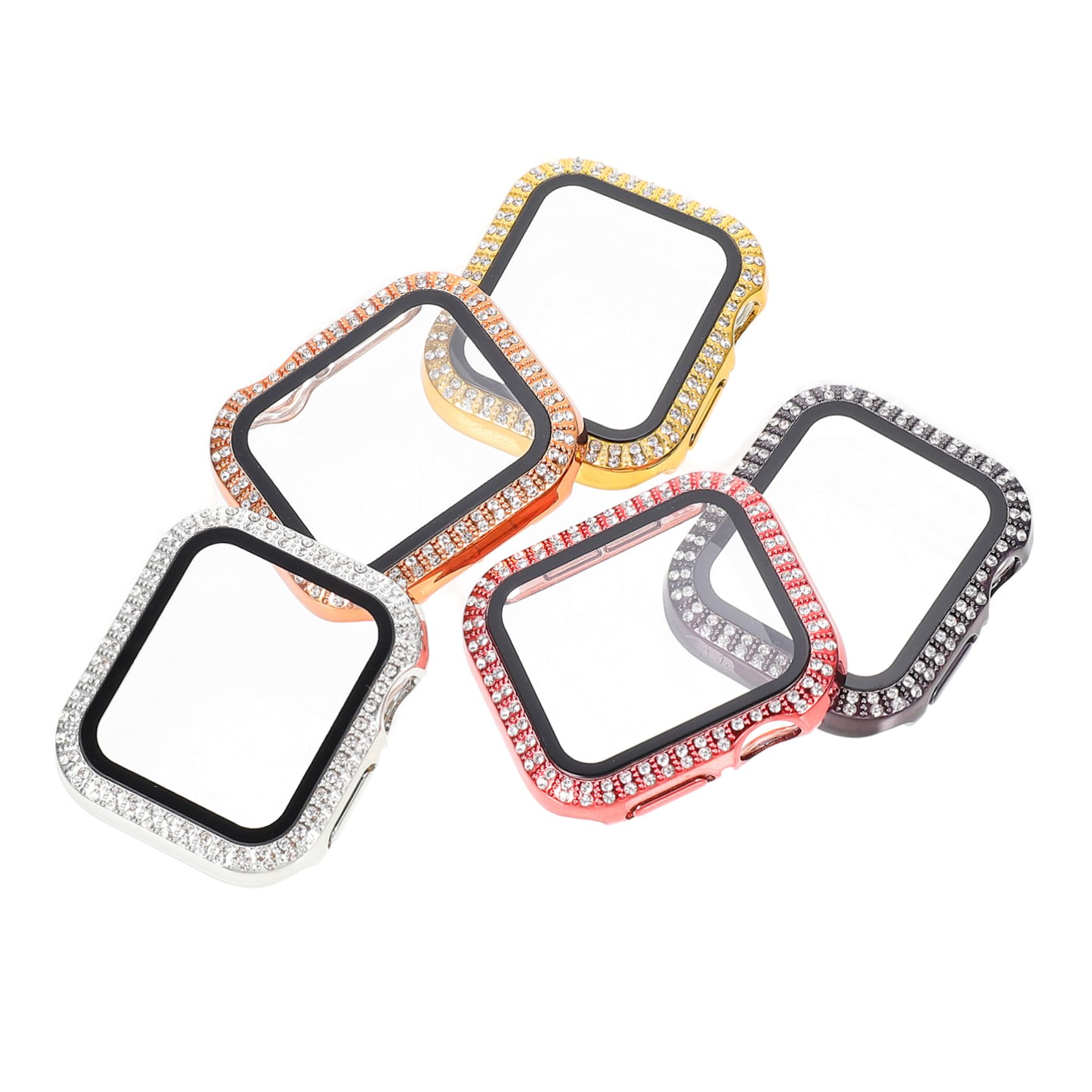 DOITOOL Lot De 4 Coques De pour Montre Connectée Compatibles avec Les Montres À Paillettes Résistantes Aux Rayures Matériau Robuste 5 Pièces X 4
