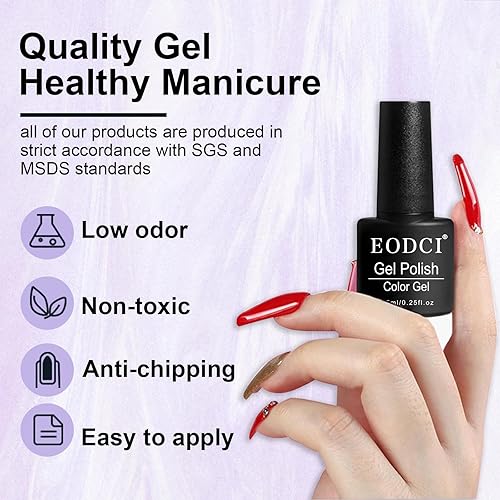 Miniatura 4 de Juego de esmaltes de uñas de gel de 20 colores, colección de verso de flores, primavera y verano, rosa, esmalte de uñas iridiscente pastel con 3