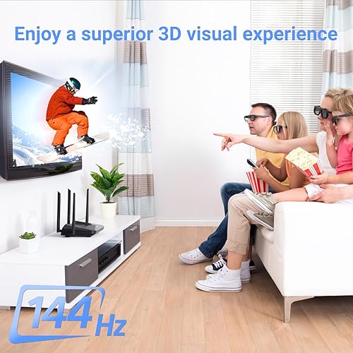 Miniatura 3 de Paquete de 2 lentes DLP Link 3D para proyector, ELEPHAS 144 Hz, recargables, activos, compatibles con proyectores 3D DLP-Link: Acer, ViewSonic