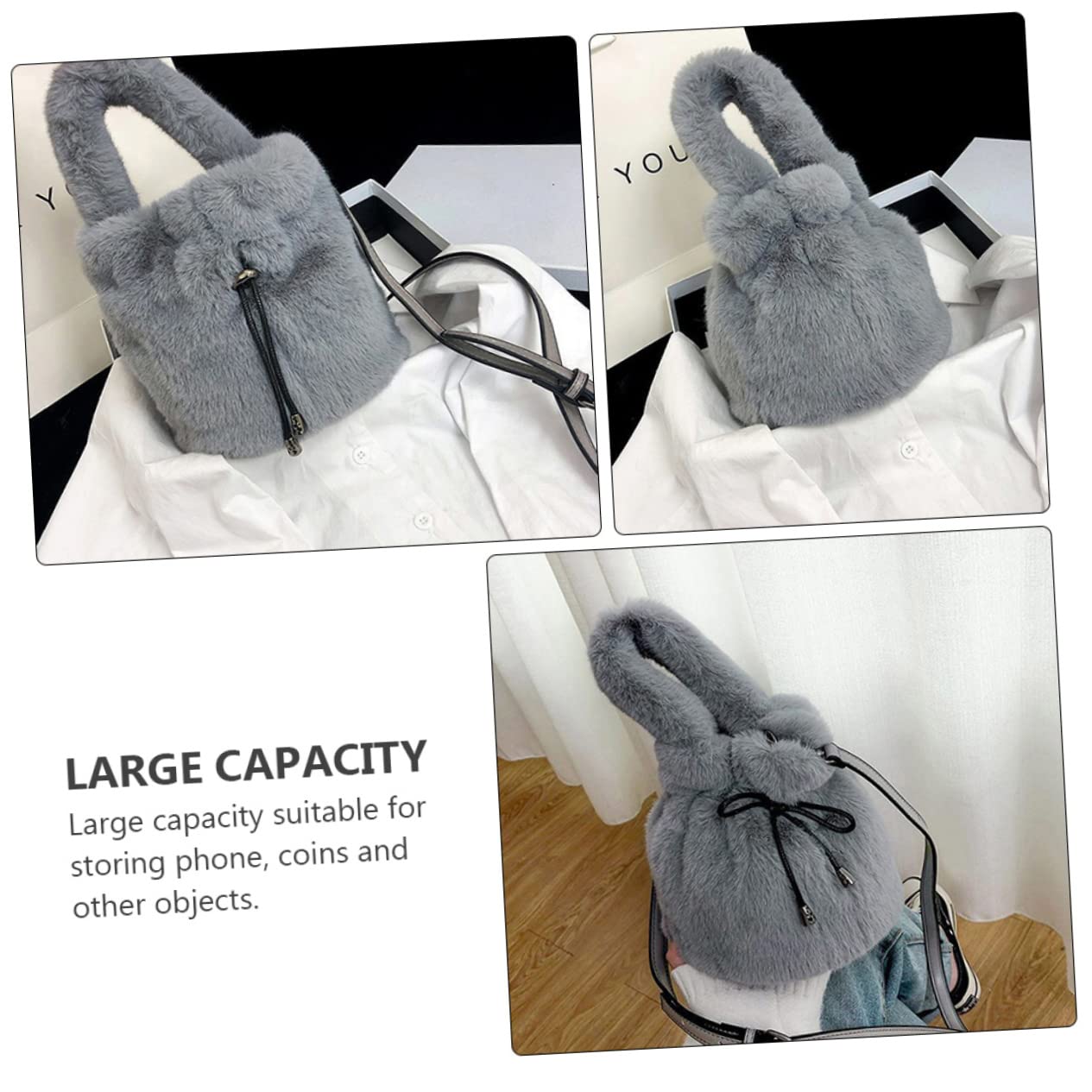 セーター-チューバッカ ファー素材 ぬいぐるみショルダーバッグ