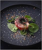 Vista 7 de Platón Personality - Plato plano de cerámica de forma redonda para cocina, pasta, carne, postre, fruta, aperitivo, plato de servir