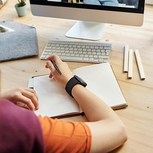 Miniatura 4 de MOFREE Correa elástica compatible con Apple Watch Series 6 7 de 1.575 in, 1.496 in, 1.614 in, 1.772 in, 1.732 in, 1.654 in, serie SE 5, ajustable,