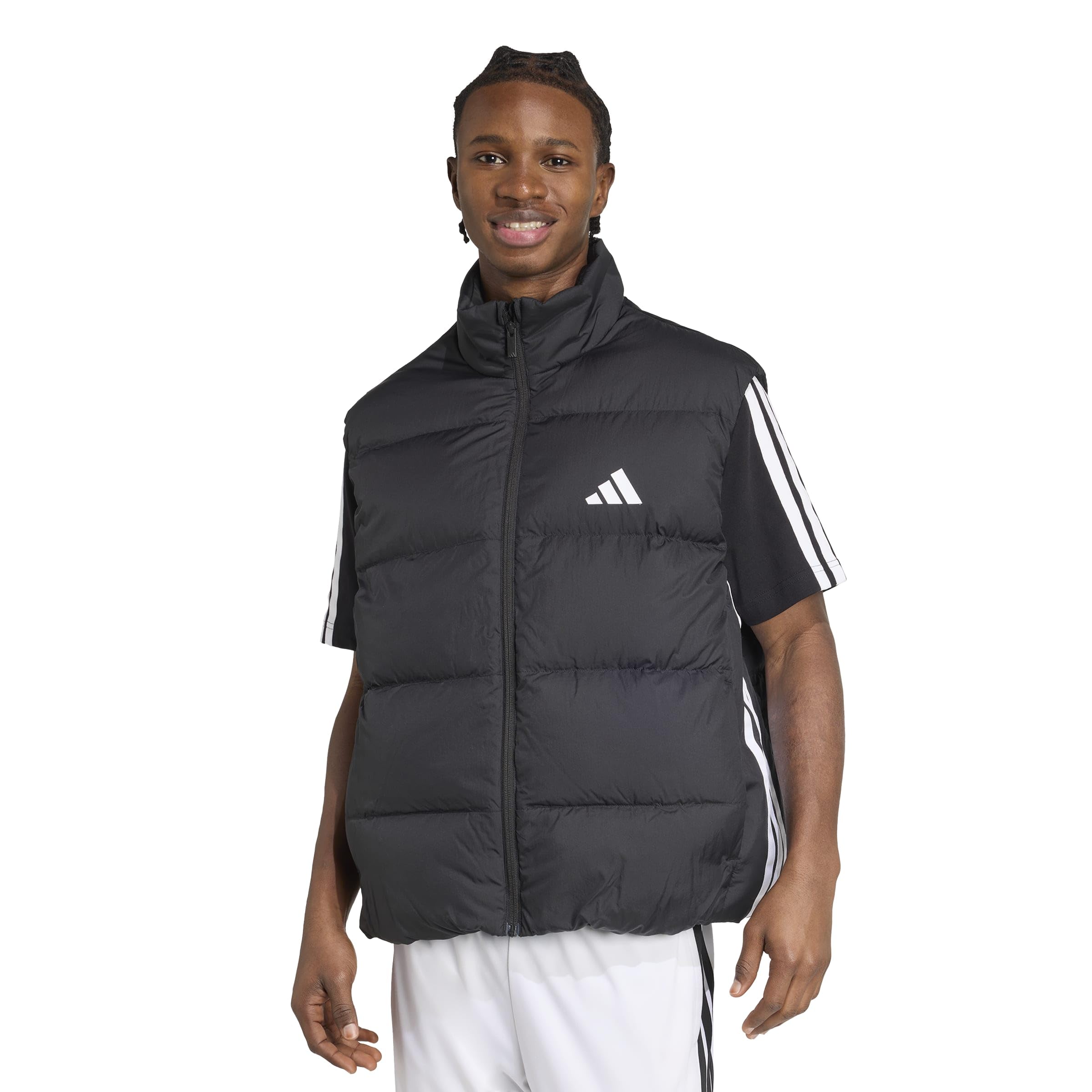 Amazon | アディダス ベスト エッセンシャルズ 3ストライプス PUFFER