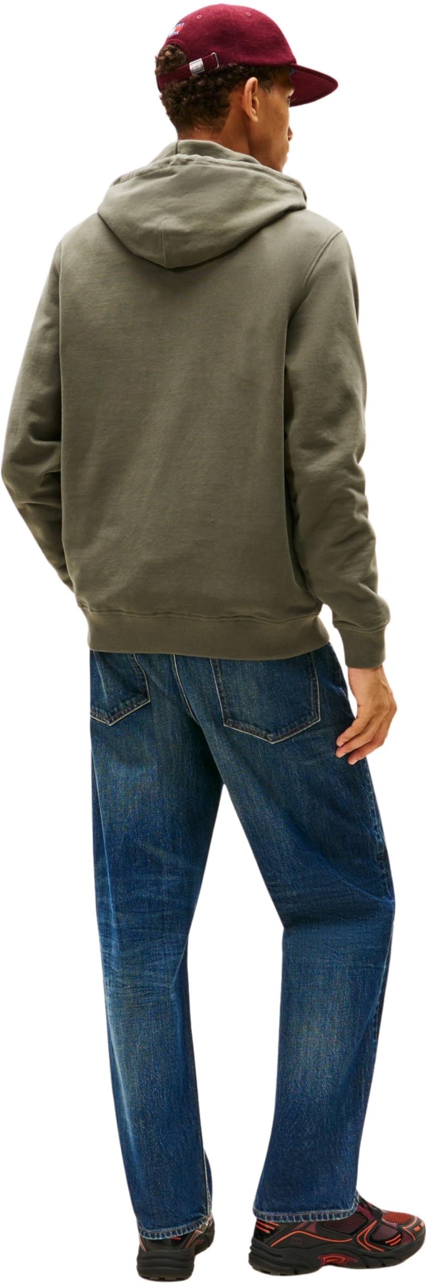 Tommy Jeans Herren TJM Reg DNA Hoodie EXT Dm0dm22113 Pullover-Sweatshirt, Green (Pewter Green), M EU – Ansicht 2