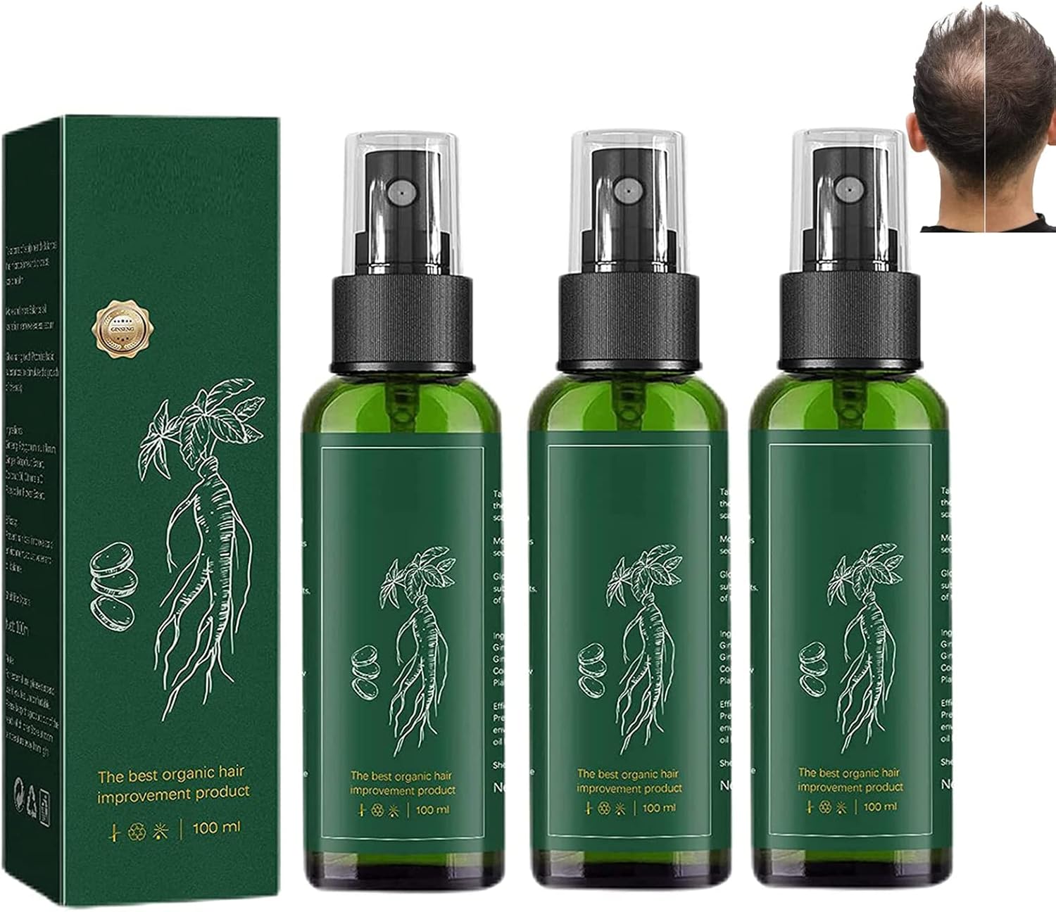 KORTIN Red Ginseng Hair Regeneration Spray, 100ml KORTIN RedGinseng