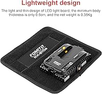 Vista 5 de Fomito Panel de luz LED flexible plegable, iluminación suave regulable en la cámara, 2500K-6500K CRI95, a prueba de salpicaduras para fotografía