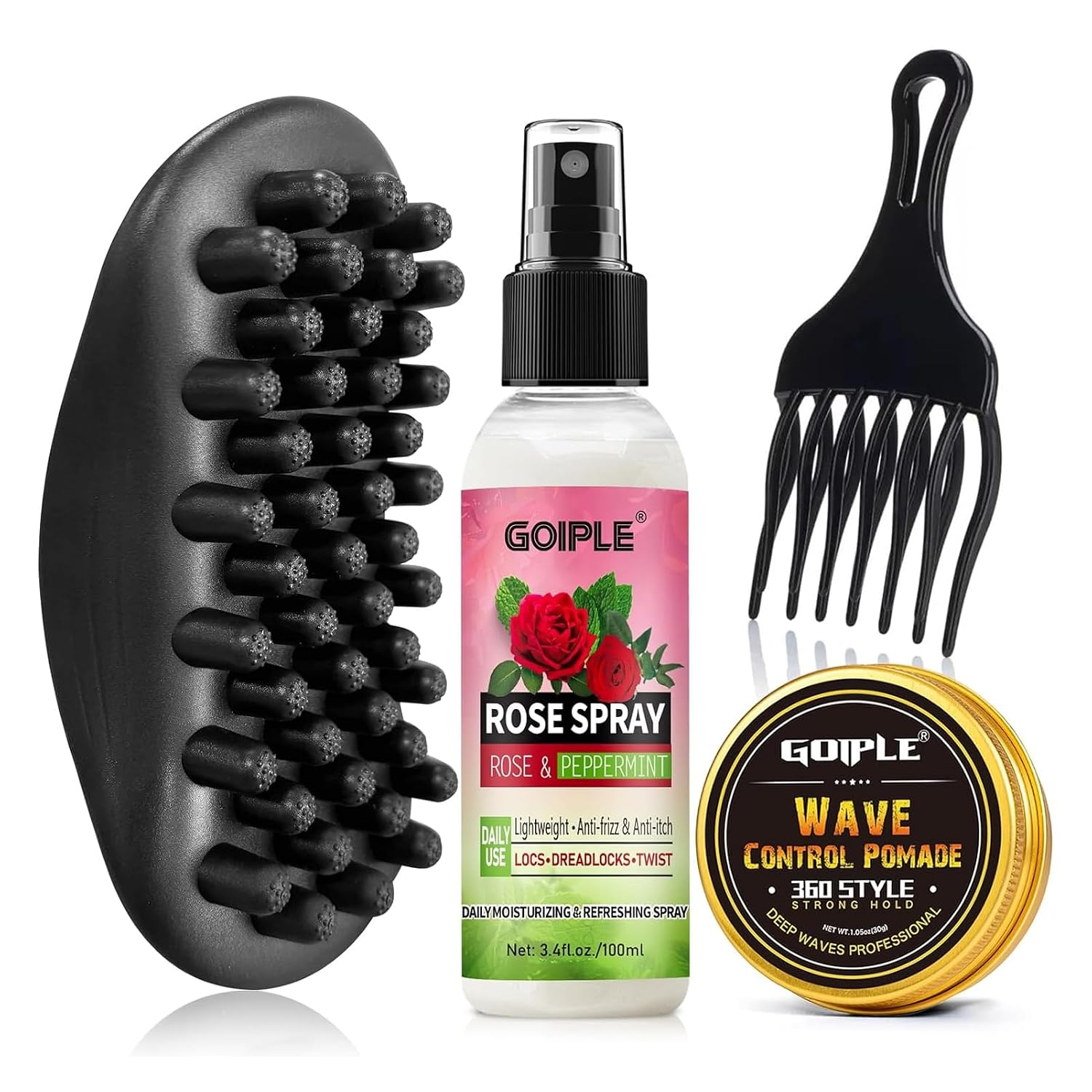 Wave Pomade Twist Sponge Brush for Curly 4C Hair