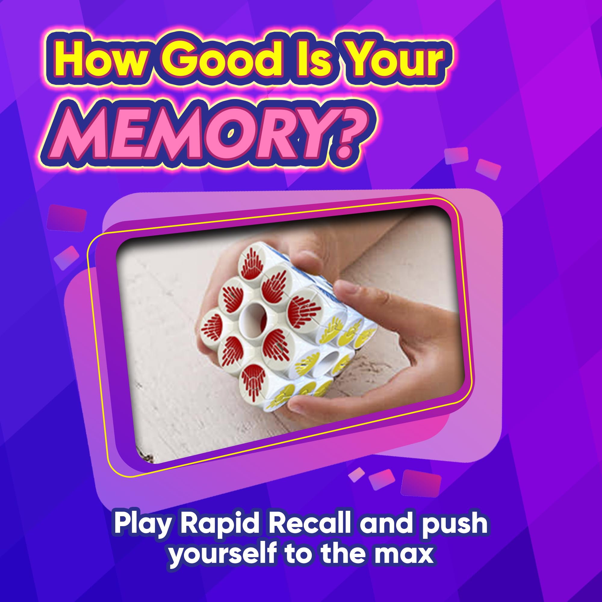 Amazon.com: Top Secret Toys ZoomQube Electronic Memory Game, High 
