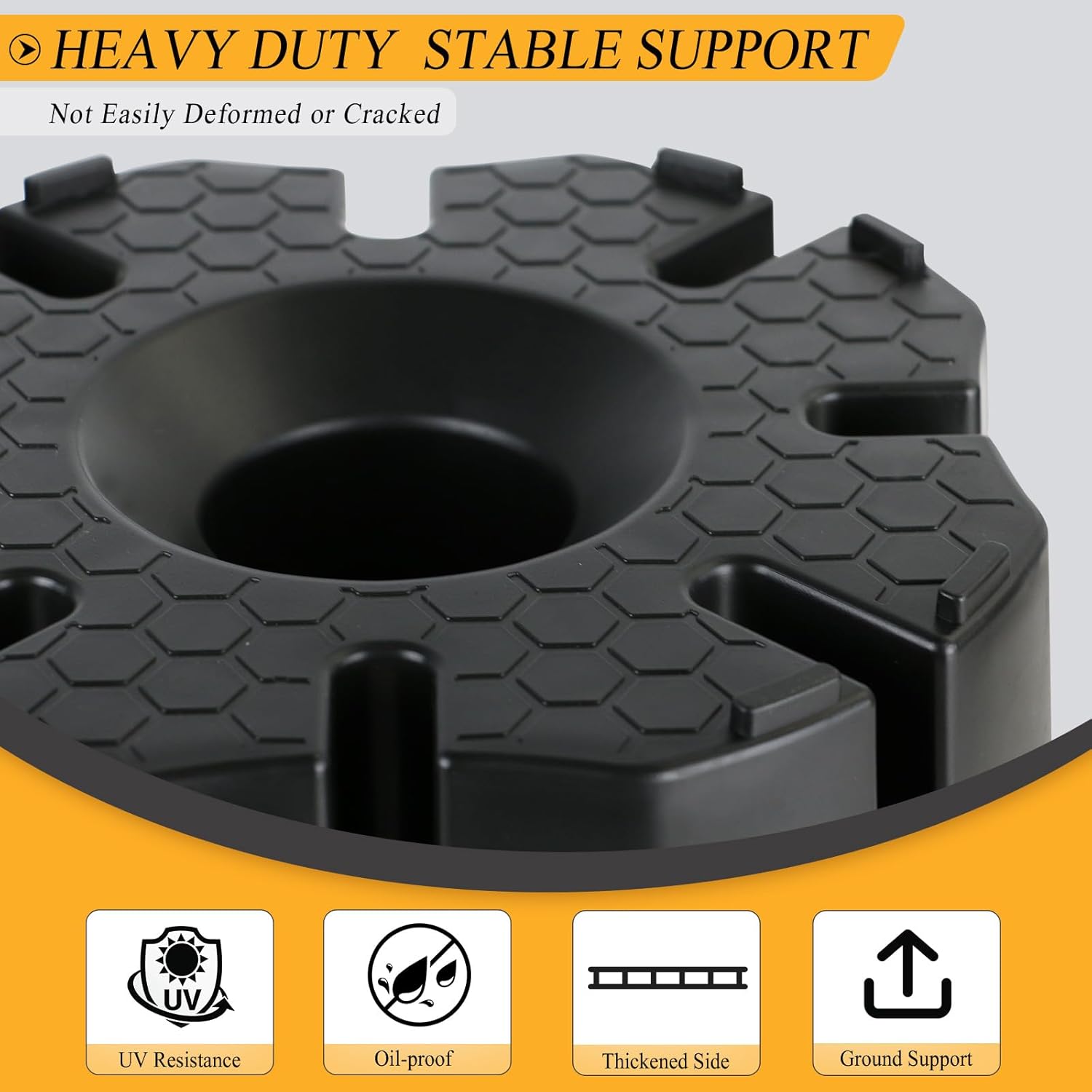 RV Trailer Jack Block with Bag with Storage Bag, Universal Fit for Travel Trailers, 5th Wheels, Tongue Jacks, Scissor Stabilizers, Heavy Duty Leveling Blocks with Anti-UV Protection 4 PCS