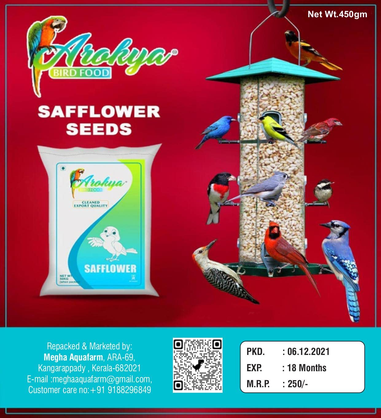Safflower Seed for Birds (Kusum Dana / Kusum Beej / Kardi Seed ) Bird Feed ,Bird Food Enriched with Spirulina Bird Food for Cockatoos, Lovebirds, , African Grey Cockatiels, 450 Gram (B09NC9LNTJ) Amazon Price History, Amazon Price Tracker