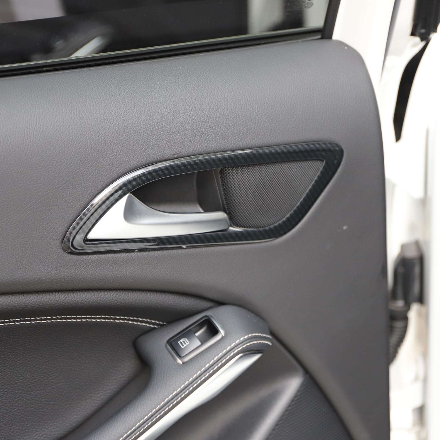 HIGH FLYING für A Klasse W176 2012-2018, CLA C117 2013-2019 Interieur Türgriff Dekor Kohlefaserfarbe (Typ 3)