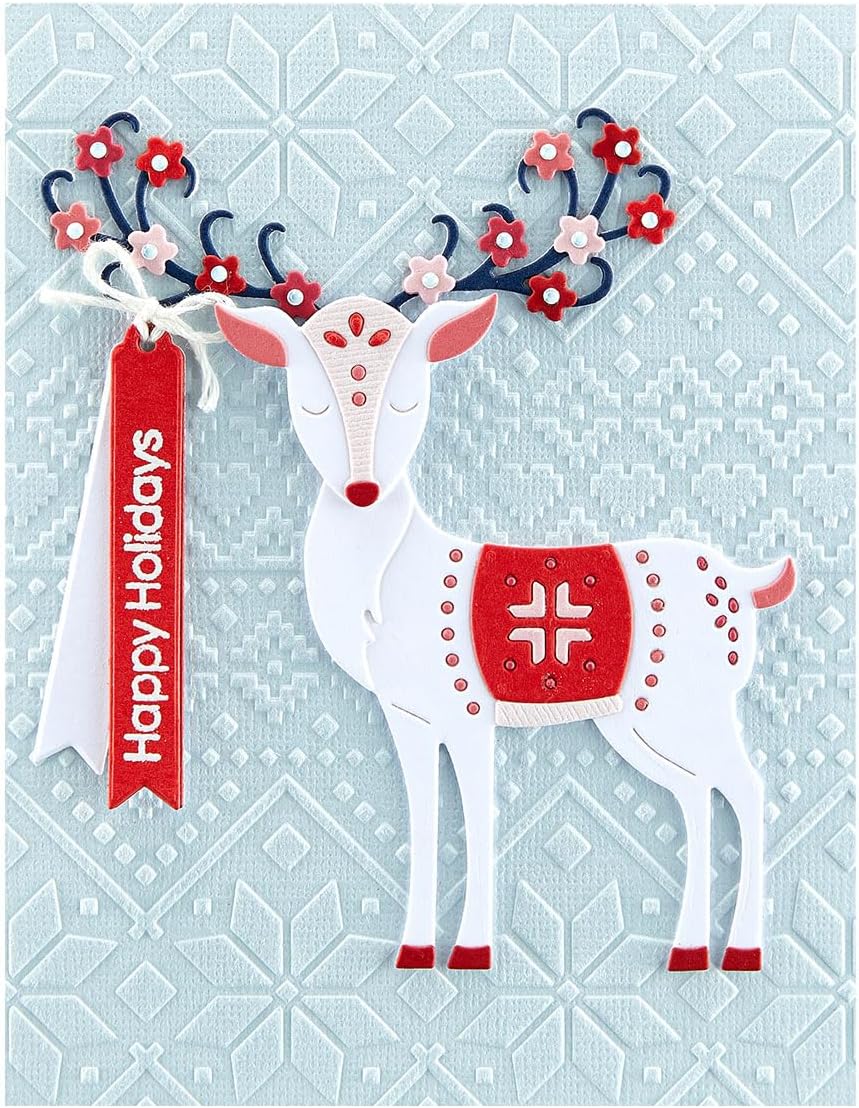 SPELLBINDERS PAPERCRAFTS, INC Ski Lodge-Winter Tales Spellbinders Embossing Folder by Zsoka Marko