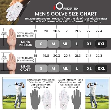 Stylish Golf Gloves Men 2 Pack
