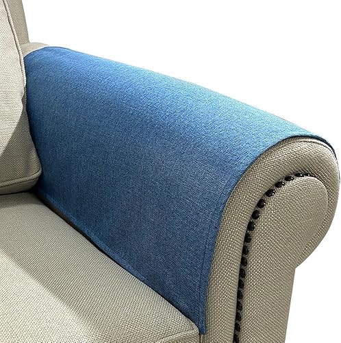 Miniatura 12 de Fundas para Brazos de Sofá, Funda Antideslizante para Reposabrazos de Sofá para Reclinable, 2 Fundas Lavables para Brazos de Sofá, Protectores de