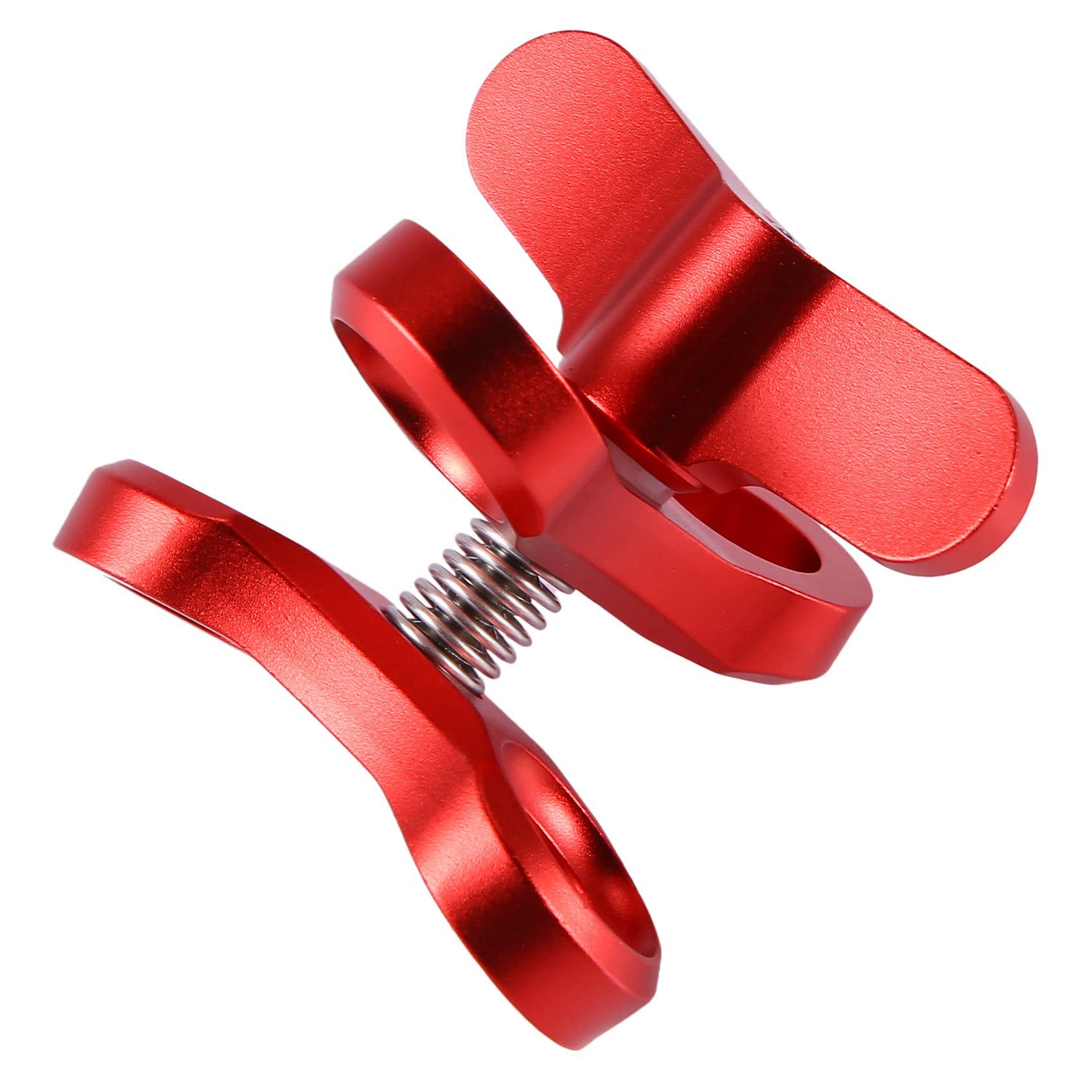 2X Accessoire de Camera Clip de Papillon de Boule de Lumieres de Plongee Support de Fixation de Bras en Aluminium pour 3 + / 4/5 Gitup SJ6000 Camera Rouge