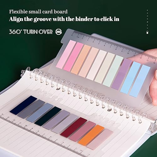 Miniatura 31 de Golcellia 3 x 300 tabletas, notas adhesivas transparentes, marcadores de página, pestañas de libro, pestañas de notas adhesivas, pestañas adhesivas