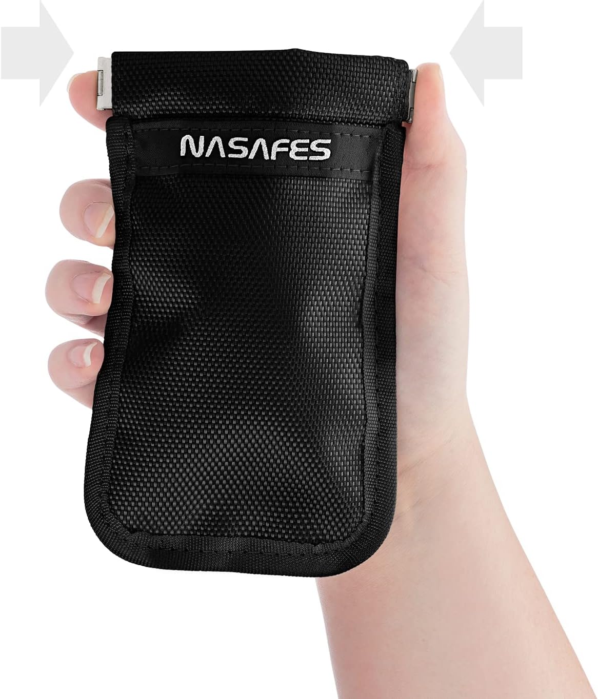 Key Fob Signal Blocker Pouch with Noiseless Magnetic Spring Closure Enables One-Handed Operation - Faraday Key Fob Protector Blocks Radio Frequencies for Cars from Europe, America & Asia