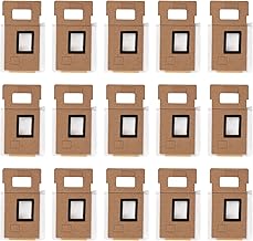 (15 Pieces) Replacement Vacuum Bags Compatible With Roborock S7 S7+ S7 MaxV S7 MaxV Plus S7 MaxV Ultra T7s T7s Plus, Robotic Vacuum Cleaner Filter Bags, Canister Vacuum Cleaner Dust Bags